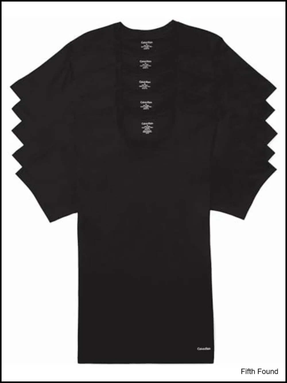 Cotton Classics 5-Pack Undershirts Crewneck Short Sleeve Men's